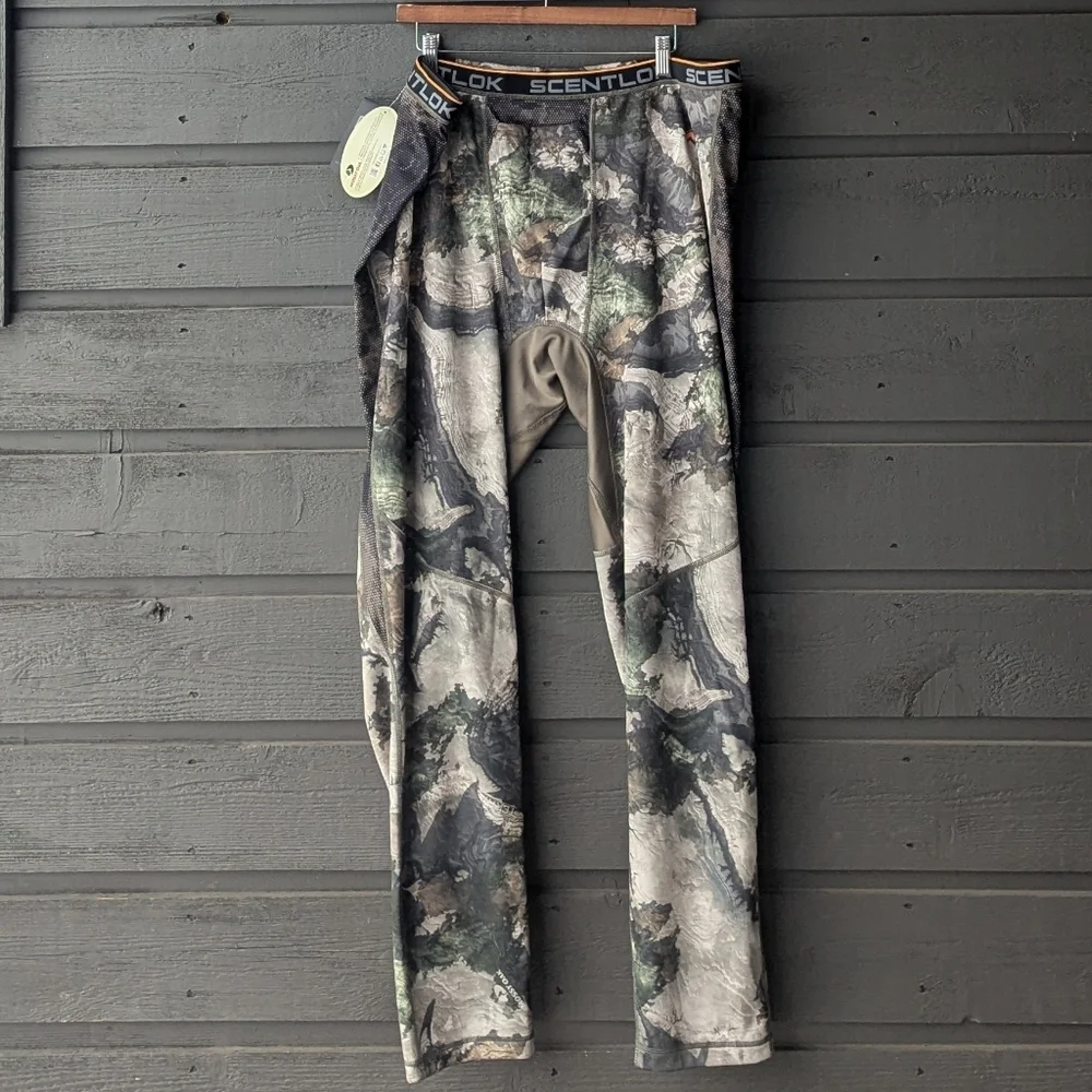 NWT Scentlok Baseslayers AMP Base Layer Pant 3XL Carbon Alloy Camo Mo Terra Gila